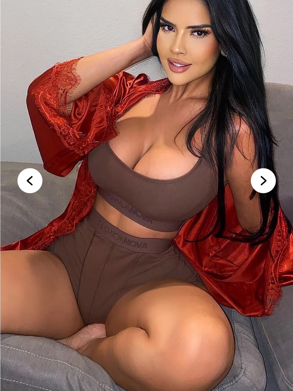 Seamless Scoop Neck Bralette & High-Waist Brief Set - Brown & Black Bundle